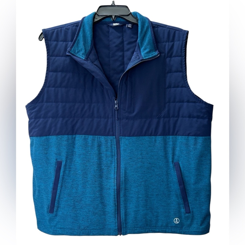 Land’s End Men’s Insulated Full Zip Vest Lightweight Golf Blue Size XL 46-48 - Picture 2 of 11